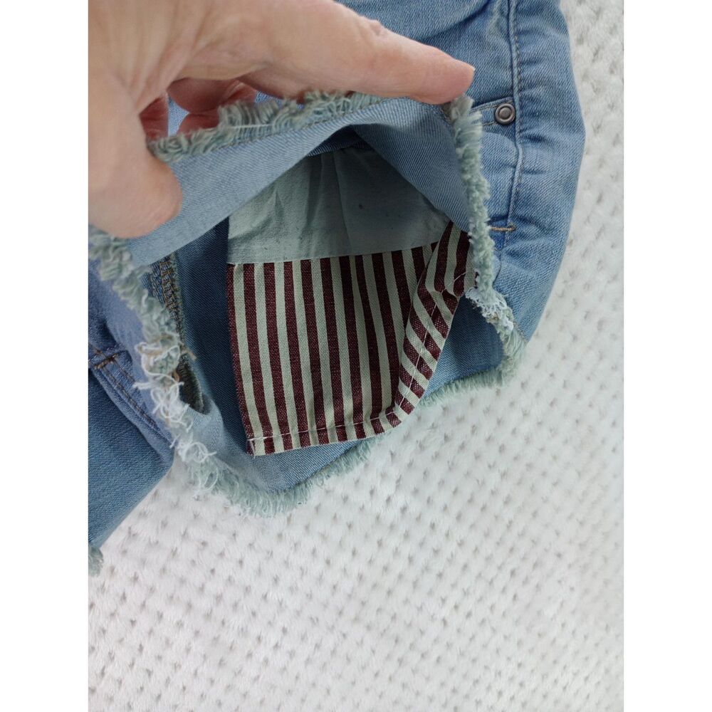 Hot Kiss American Patriotic Cici Short Juniors 9 Stars Stripes Cut Off Shorts - Picture 11 of 16